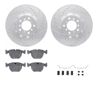 R1 Concepts WBUH1-31031 Brake Rotors - Carbon Coated - D/S W/ Optimum Oe Pads & Hdw